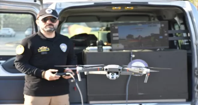 Samsun Emniyeti denetimlerde dronları etkin şekilde kullanıyor