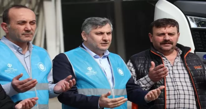Samsun Havza Müftülüğü personelinden deprem bölgesine 38 ton un yardımı