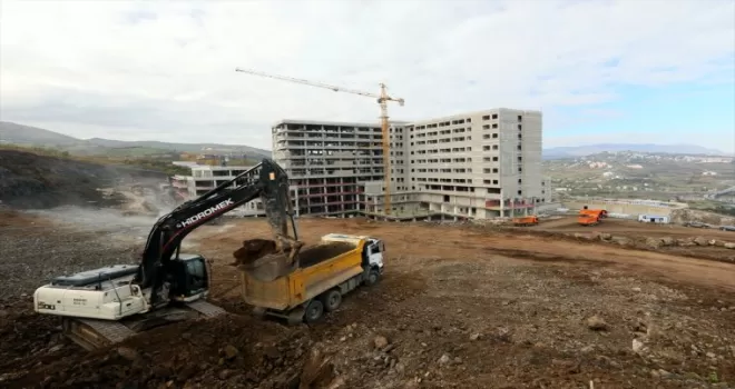 Samsun Şehir Hastanesi'nin inşaatı yükseliyor