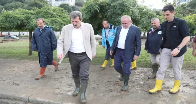 Samsun Valisi Tavlı, Canik ve İlkadım’da incelemelerde bulundu