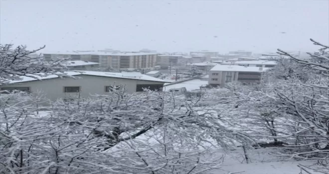 Samsun ve Tokat’ta kar yağışı etkili oldu