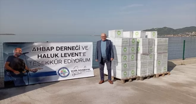 Sanatçı Haluk Levent'ten Ereğli'ye 2 bin yardım kolisi