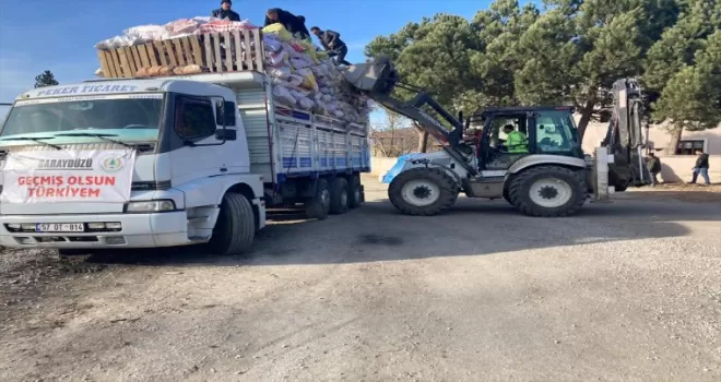 Saraydüzü’nden deprem bölgesine yakacak odun desteği