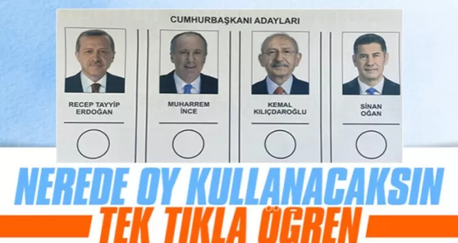 Seçmen kaydı sorgulama! Nerede oy kullanacaksın