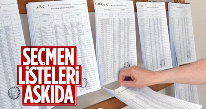 Seçmen listeleri Türkiye genelinde askıda