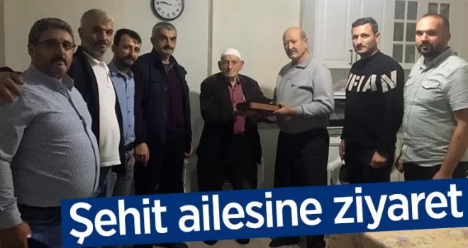 Şehit ailesine ziyaret