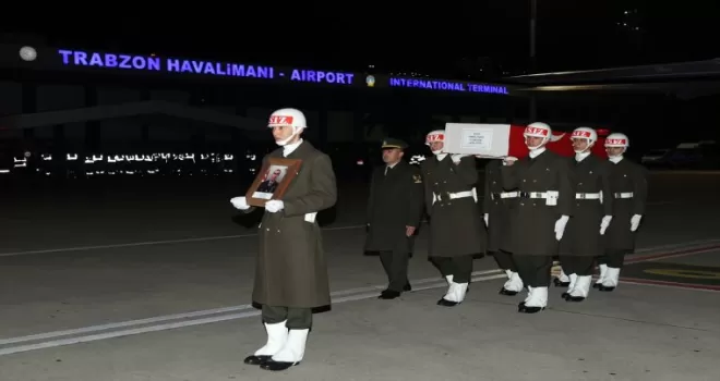 Şehit Piyade Uzman Onbaşı Yazıcı’nın cenazesi Trabzon’a getirildi