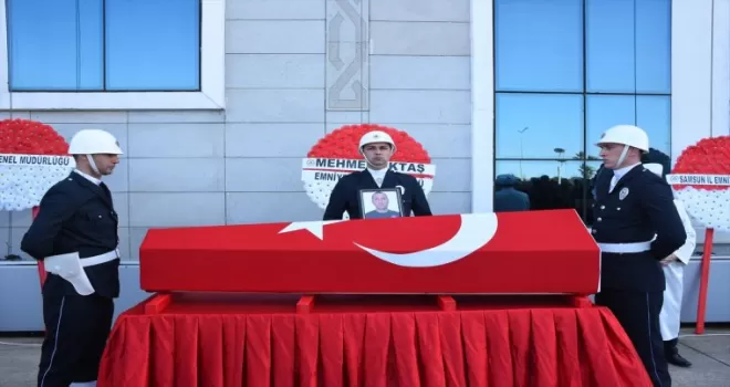Şehit polis memuru Mustafa Ata Traş Samsun’da son yolculuğuna uğurlandı