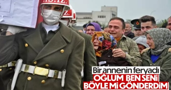 Şehit Uzman Çavuş Mümin Çarkcı'nın cenazesi memleketi Samsun'da