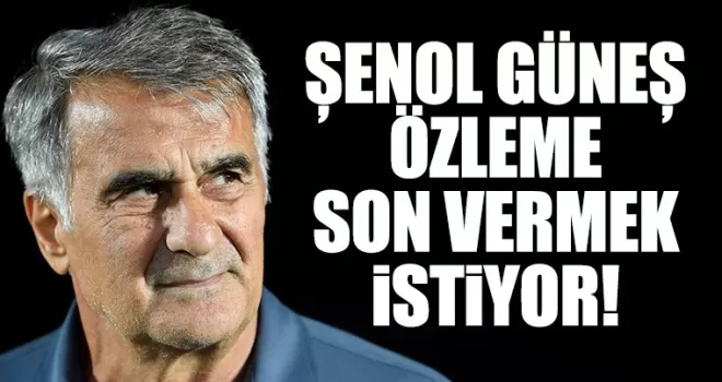 Şenol Güneş hasrete son vermek istiyor!