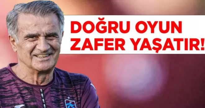 Şenol Güneş, Öğrencilerinden Trabzonspor Gibi Oynamalarını İstedi...