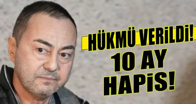 Serdar Ortaç’a hapis cezası!