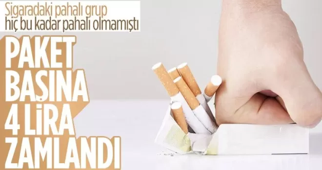 Sigara fiyatlarına zam geldi