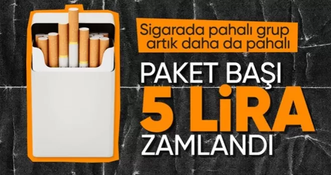 Sigaraya 5 TL zam