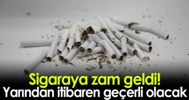 Sigaraya zam geldi!