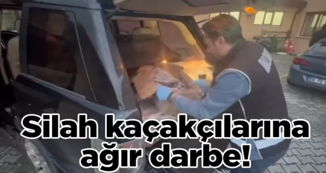 Silah kaçakçılarına ağır darbe!