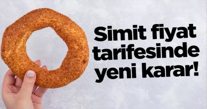 Simit fiyat tarifesinde yeni karar