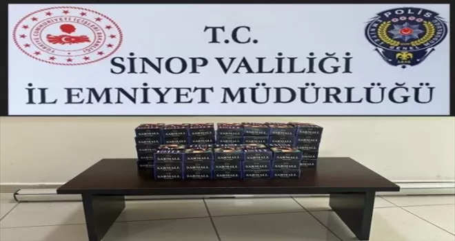 Sinop’ta 10 bin makaron ele geçirildi