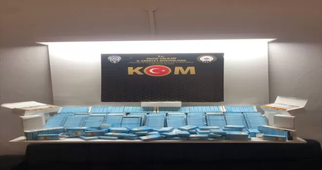 Sinop’ta 11 bin 300 dolu makaron ele geçirildi