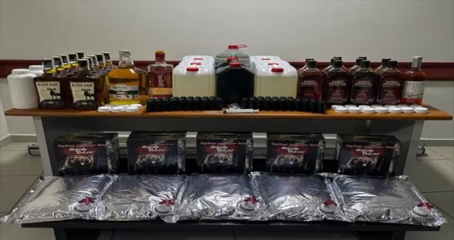 Sinop’ta gümrük kaçağı alkol ele geçirildi