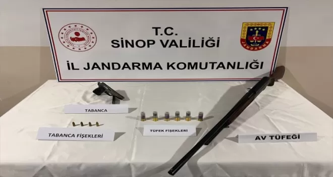 Sinop'ta ruhsatsız tabanca ve tüfek ele geçirildi