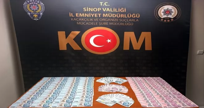 Sinop'ta sahte para operasyonunda 2 şüpheli yakalandı