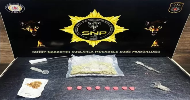 Sinop’ta uyuşturucu operasyonunda 3 şüpheli yakalandı