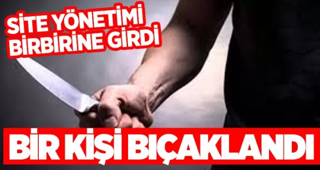 Site Yönetimi Birbirine Girdi... Bir kişi bıçaklandı...