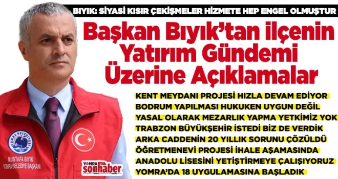 SİYASİ KISIR ÇEKİŞMELER HİZMETE ENGEL OLMUŞTUR