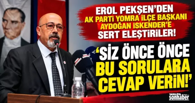 ‘SİZ ÖNCE ÖNCE BU SORULARA CEVAP VERİN!’