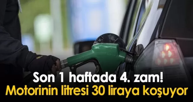 Son 1 haftada 4. zam! Litresi 30 liraya koşuyor