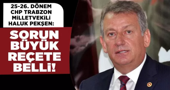 Sorun büyük, reteçe belli!