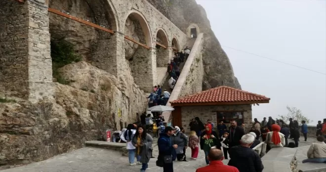 Sümela Manastırı’nı yaklaşık 5 ayda 56 bini aşkın kişi ziyaret etti
