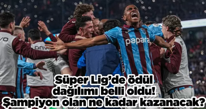 Süper Lig’de ödül dağılımı belli oldu! Şampiyon olan ne kadar kazanacak?