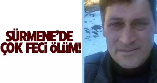 Sürmene'de feci ölüm!