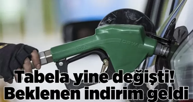 Tabela yine değişti! Beklenen indirim geldi