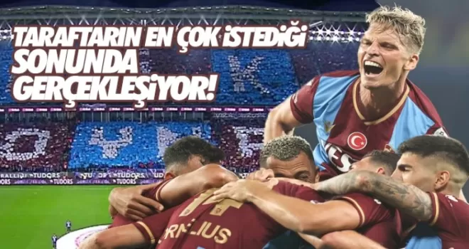 Taraftarın istediği sonunda oluyor