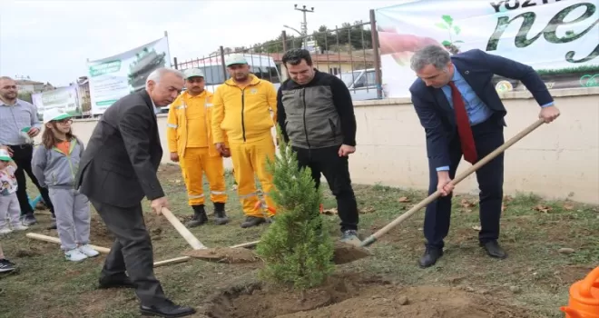 Taşova’da 100 fidan toprakla buluşturuldu