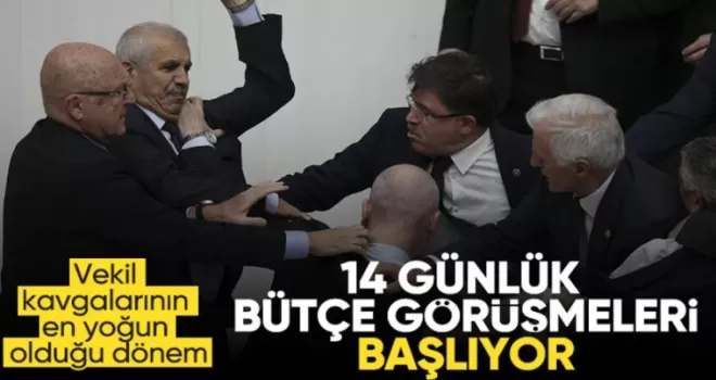 TBMM’de 14 gün sürecek bütçe maratonu bugün başlıyor