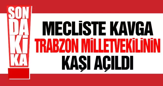 TBMM’de Kavga! Trabzon Milletvekilinin kaşı açıldı