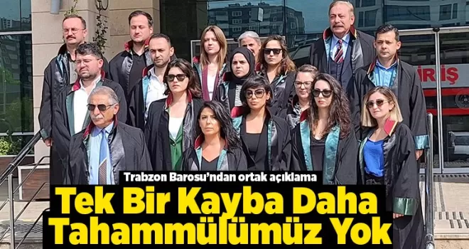 Tek Bir Kayba Daha Tahammülümüz Yok