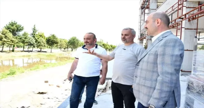 Terme Belediye Başkanı Kılıç’tan Yaşam Merkezi inşaatında inceleme