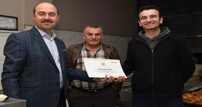 Terme'de örnek fırınlara Teşekkür Belgesi verildi