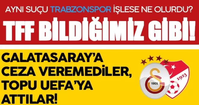 TFF bildiğimiz gibi...