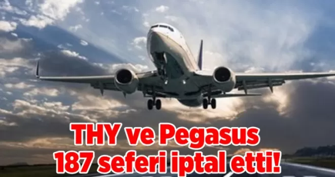 THY ve Pegasus 187 seferi iptal etti!