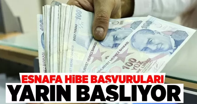 Ticaret Bakanlığı: Esnafa hibe başvuruları yarın başlıyor