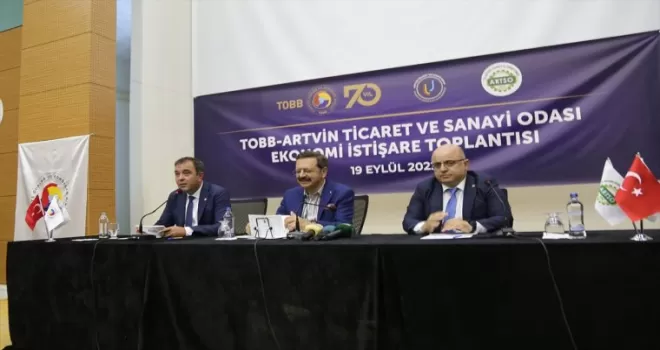 TOBB Başkanı Hisarcıklıoğlu Artvin'de istişare toplantısına katıldı: