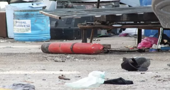 Tokat'ta eski yangın tüpü, vanası kesilirken patladı, 1 kişi yaralandı