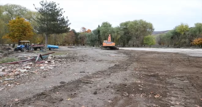 Tokat'ta Gümenek Millet Bahçesi'nde çalışmalar devam ediyor