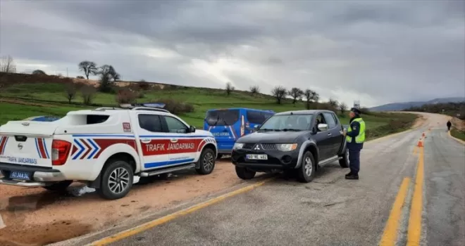 Tokat’ta jandarma trafik denetimi yaptı